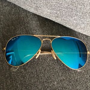 Polarized RayBan Aviator Sunglasses